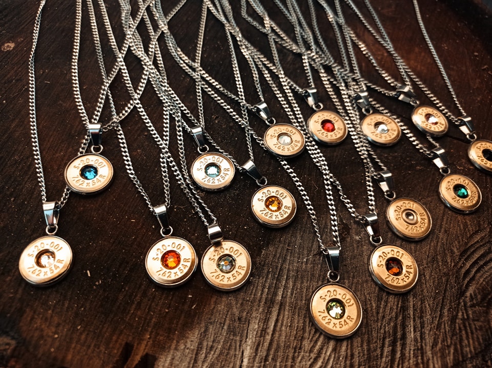 Upcycling ékszer lőszerhüvelyből